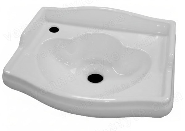 Раковина Kerasan Retro 103301*1sx 41x32, белая, белая