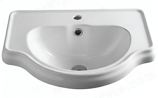 Раковина Kerasan Retro 103001*1 62x45, белая, белая