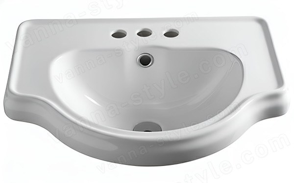 Раковина Kerasan Retro 103001*3 62x45, белая, белая