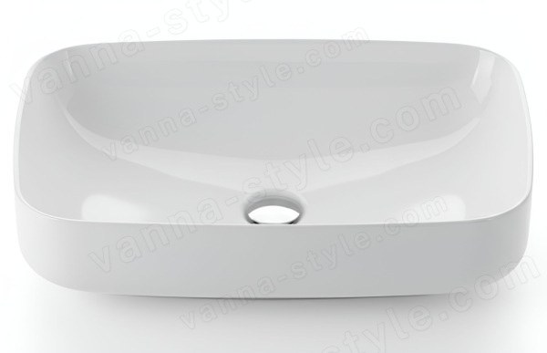 Накладная раковина Kerasan Tribeca 514101 60x38, белая, белая