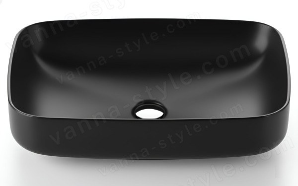 Накладная раковина Kerasan Tribeca 514131 60x38, черная матовая, черная матовая