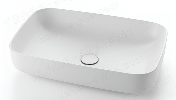 Накладная раковина Kerasan Tribeca 460230 70x43, белая матовая , белая матовая