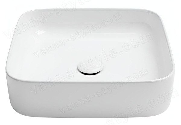 Накладная раковина Kerasan Tribeca 460101 43x43, белая, белая