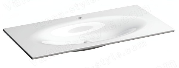 Раковина Kerasan Shape 547001*1 102x52, белая, белая