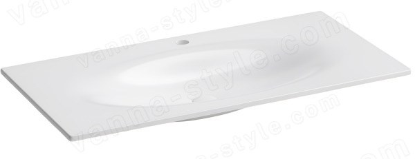 Раковина Kerasan Shape 547030*1 102x52, белая матовая, белая матовая