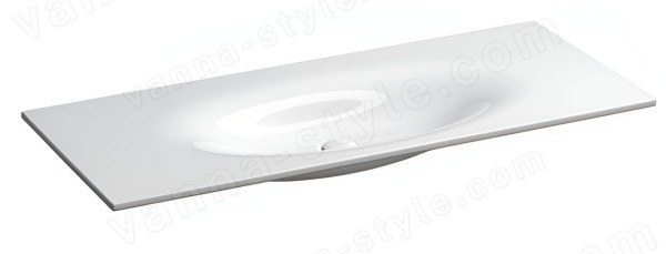 Раковина Kerasan Shape 548001*1 122x52, белая, белая
