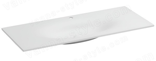 Раковина Kerasan Shape 548030*1 122x52, белая матовая, белая матовая
