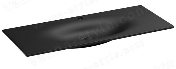 Раковина Kerasan Shape 548031*1 122x52, черная матовая , черная матовая