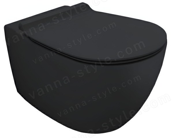 Подвесной унитаз Simas Vignoni VI18VERT antracite matt, черный матовый