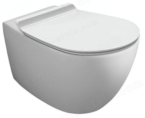 Подвесной унитаз Simas Vignoni VI18bi matt, белый матовый, белый матовый