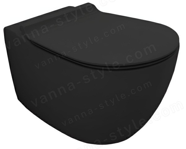 Подвесной унитаз Simas Vignoni VI18nero matt, черный матовый, черный матовый