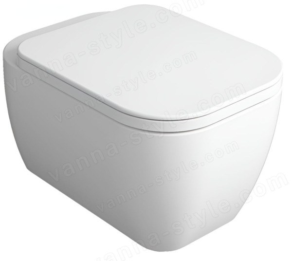 Подвесной унитаз Simas Henges HE18bi matt, белый матовый, белый матовый