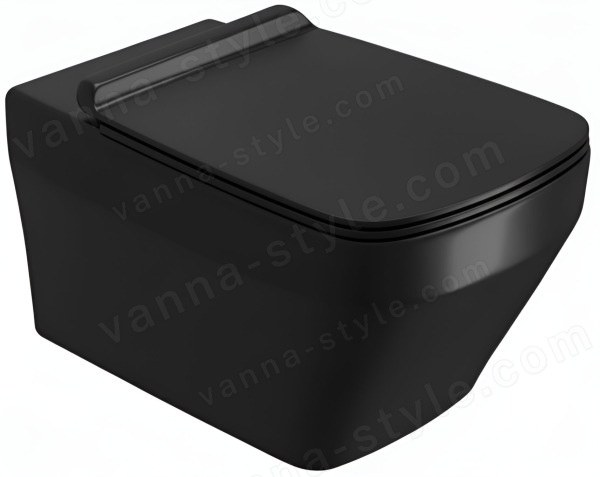 Подвесной унитаз Simas Baden Baden BB18nero matt, черный матовый, черный матовый