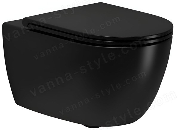 Подвесной унитаз Simas Trevi TRV18nero matt, черный матовый, черный матовый