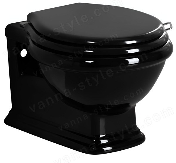 Подвесной унитаз Simas Lante LA18nero rimless, черный, черный