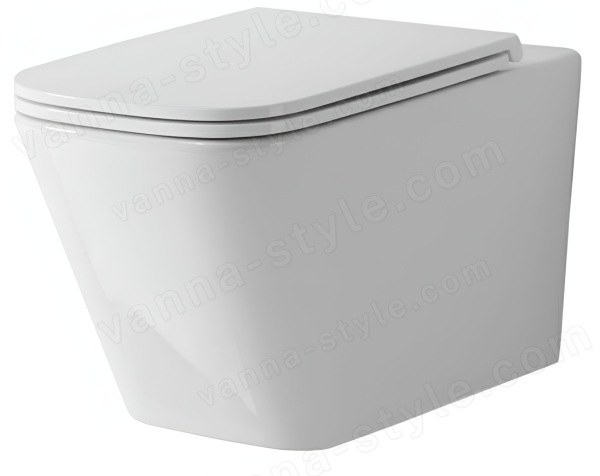 Подвесной унитаз TECE TECEspring S 9700996, белый с сиденьем