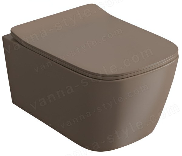 Подвесной унитаз ArtCeram A16 ASV006 41 00, коричневый матовый