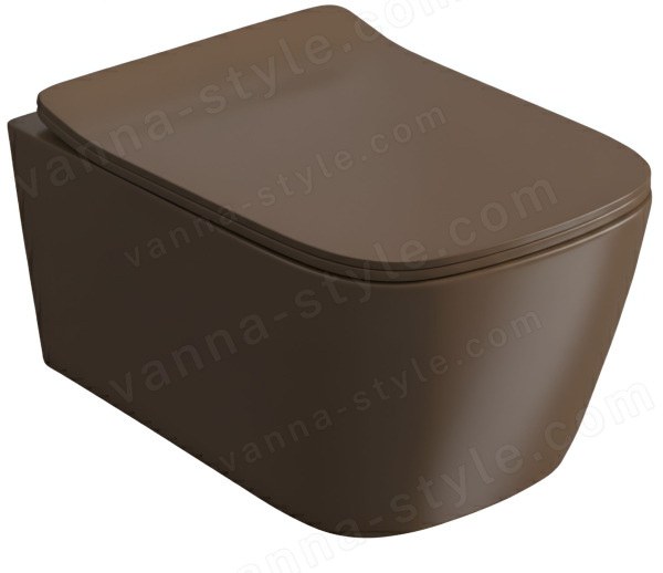 Подвесной унитаз ArtCeram A16 ASV006 40  00, коричневый матовый