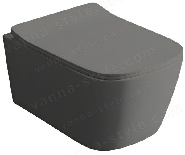 Подвесной унитаз ArtCeram A16 ASV006 15 00, серый матовый