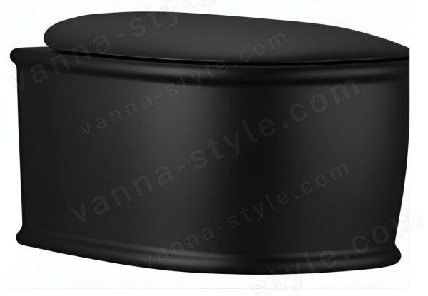 Подвесной унитаз ArtCeram Atelier ATV001 17 00, черный матовый 