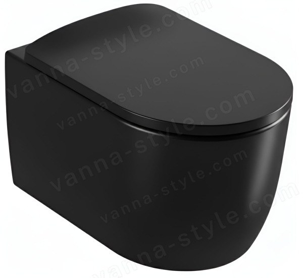 Подвесной унитаз ArtCeram Monet MNV001 17 00, черный матовый 