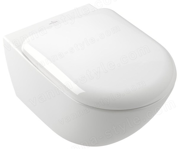 Подвесной унитаз Villeroy&Boch Antao 4674T0R1 безободковый, белый