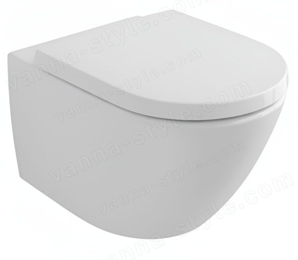 Подвесной унитаз Villeroy&Boch Subway 3 4670TS01 безободковый, с сиденьем