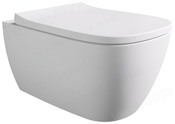 Подвесной унитаз Alice Wunder 45000109SET, белый матовый с сиденьем, белый матовый с сиденьем