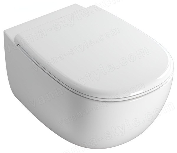 Подвесной унитаз Globo Daily DNS02BI, белый безободковый, белый