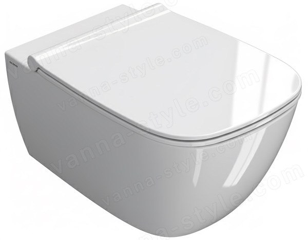 Подвесной унитаз Globo Genesis GNS02.BI, белый безободковый, белый