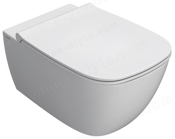 Подвесной унитаз Globo Genesis GNS02.BO, белый матовый безободковый, белый матовый