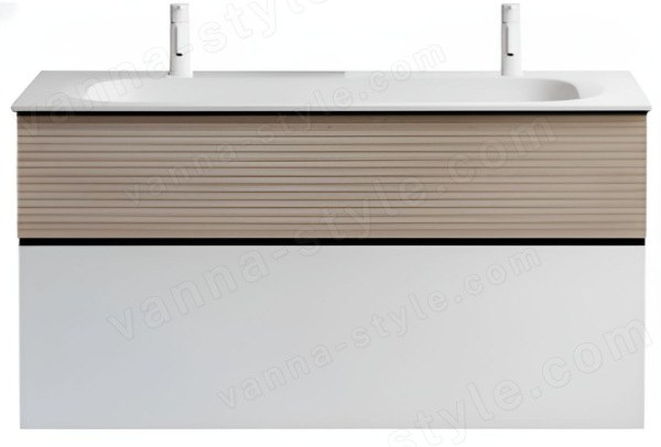 Тумба с раковиной Burgbad Fiumo 122 SFXO122F3956FOT45G0200C0001*2 подвесная подвесная