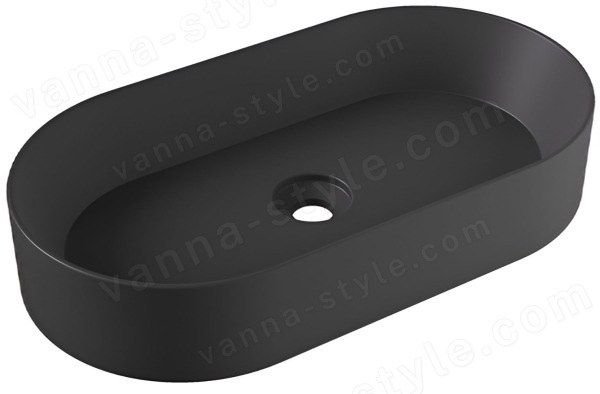Накладная раковина Alice Spy Oval 34240108 65x36, черная матовая 65x36, черная матовая