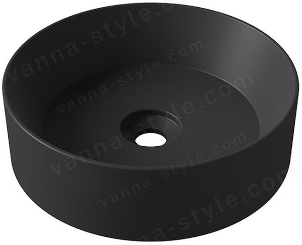 Накладная раковина Alice Spy Oval 34230108 40x40, черная матовая 40x40, черная матовая