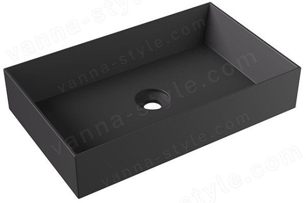 Накладная раковина Alice Spy Rectangular 34250108 60x38, черная матовая 60x38, черная матовая