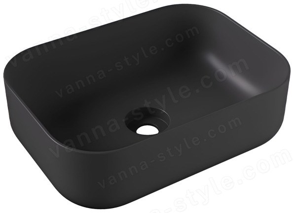 Накладная раковина Alice Unica 32190108 50x37, черная матовая 50x37, черная матовая