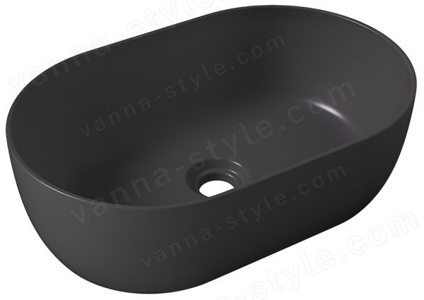 Накладная раковина Alice Unica 32120108 55x35, черная матовая 55x35, черная матовая