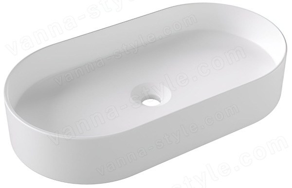 Накладная раковина Alice Hide Stadium 31120109 65x35, белая матовая 65x35, белая матовая