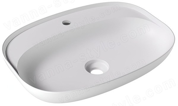 Накладная раковина Alice Form Oval 22460109 60x45, белая матовая 60x45, белая матовая