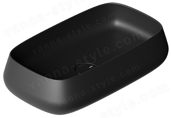 Накладная раковина Alice Nur 33250108 60x35, черная матовая 60x35, черная матовая