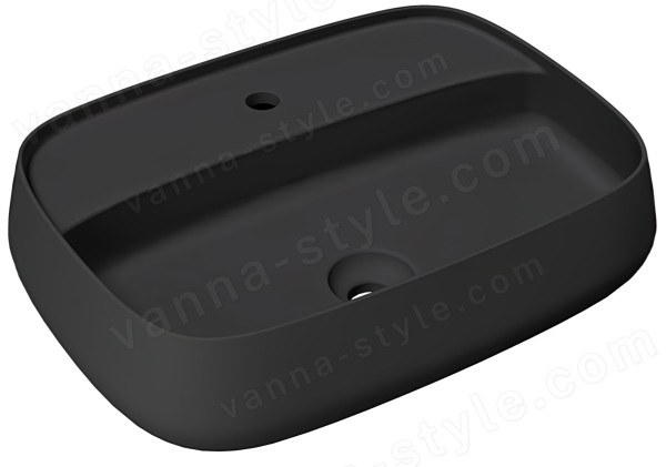 Накладная раковина Alice Nur Plan 33210108 60x45, черная матовая 60x45, черная матовая