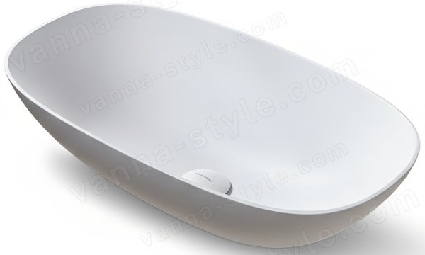 Раковина накладная Antonio Lupi Velo VELO63 Bianco 63x35, белая