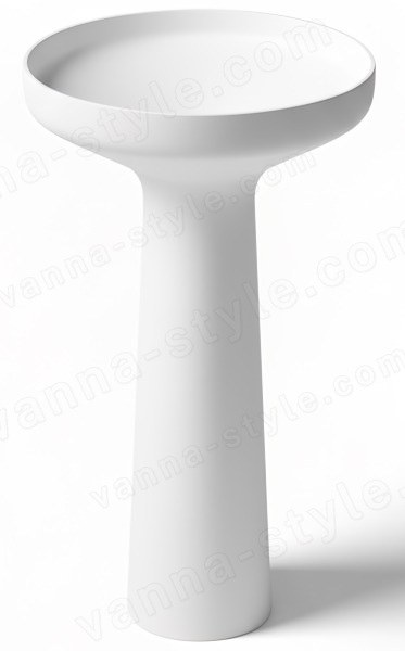 Напольная раковина Antonio Lupi Ago AGO85 Bianco/cr 50x50, белая