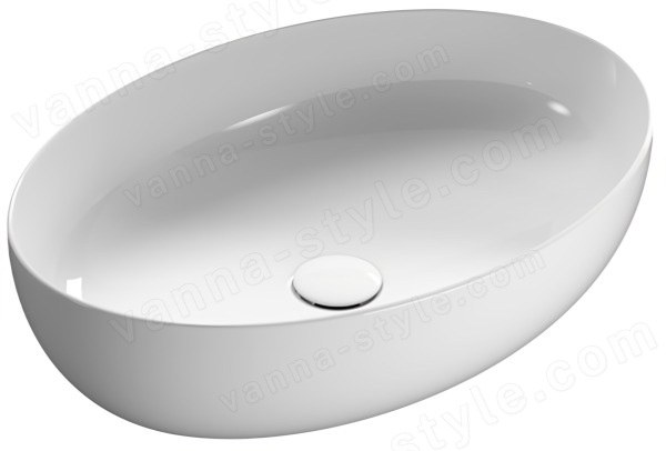 Накладная раковина Globo Oval TFO60.BI 60x42, белая 60x42, белая