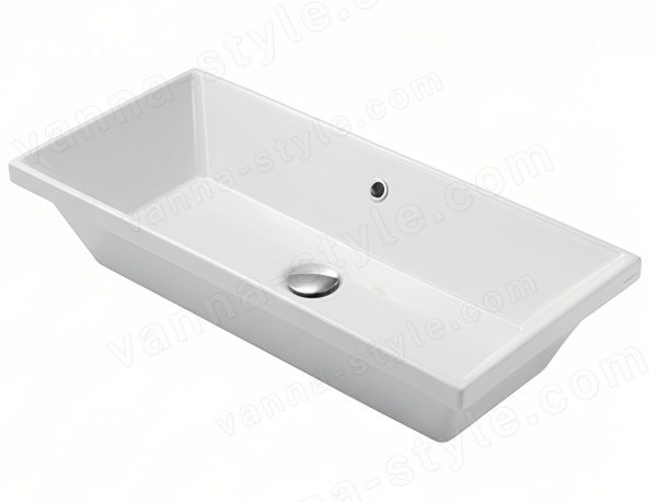 Встраиваемая раковина Globo Stockholm FO075.BI 75x34, белая 75x34, белая