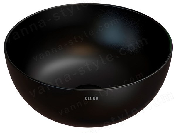 Накладная раковина Globo T-Edge B6T37.AR 37x37, черная матовая 37x37, черная матовая