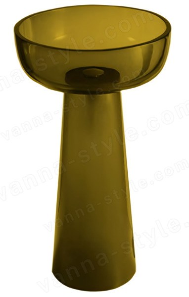 Напольная раковина Knief Solid Surface 70401030 59x59, желтая