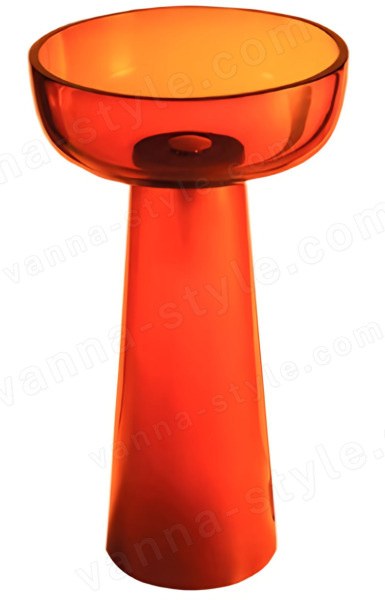 Напольная раковина Knief Solid Surface 70401070 59x59, оранжевая