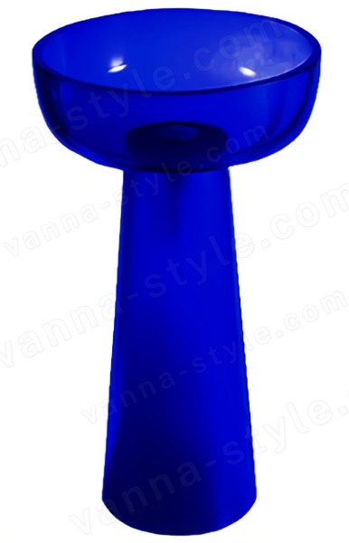 Напольная раковина Knief Solid Surface 70401XXX 59x59, синяя