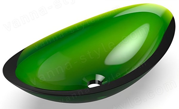 Накладная раковина Knief Charm Shape 70204080, зеленая